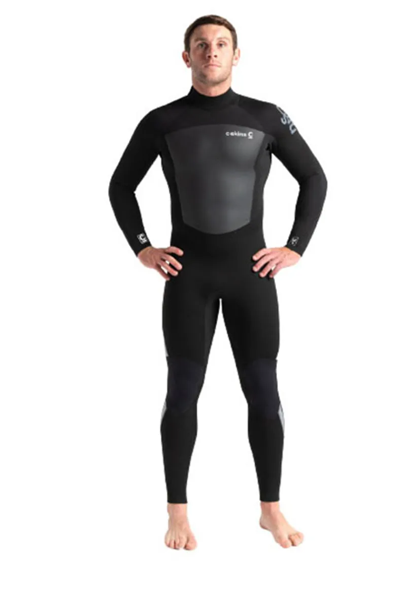 C-Skins Legend 3:2 Men's GBS Back Zip Steamer Black/Grey